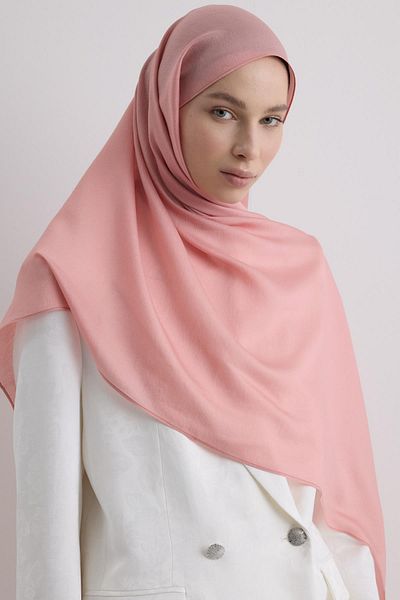 Fenza Paris Silk Pink Trout Color Cotton Shawl