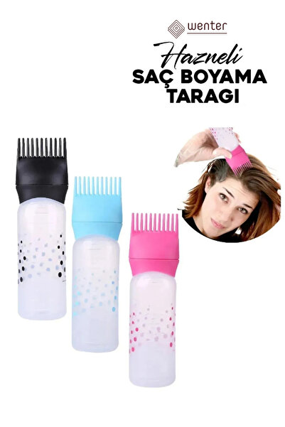 mczhome مشط تلوين الشعر، مشط تلوين الشعر، مشط العناية بالشعر، أداة توزيع زيت الشعر