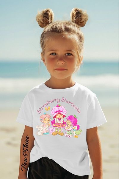 New Shine STRAWBERRY GIRL STRAWBERRY GIRL ΕΚΤΥΠΩΜΕΝΟ ΠΑΙΔΙΚΟ T-SHIRT OVERSIZE