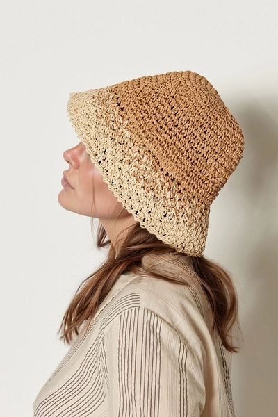 bacc Camel Hand Knitted Straw Hat Bcnsv-2514404