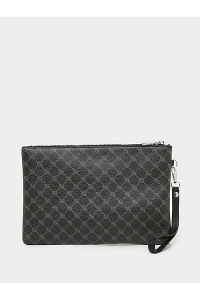 Styli Black Abstract printed handbag