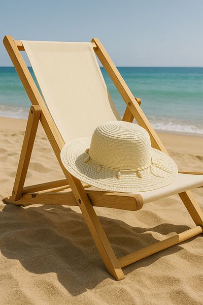 kabancım Natural Straw Wide Brim Summer Hat with Seashell