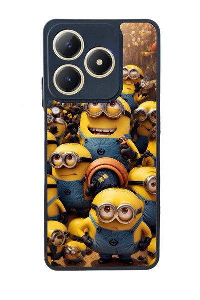 realme C63 Matte Compatible Black Case – Soft Silicone, Protective, Shock Abs...