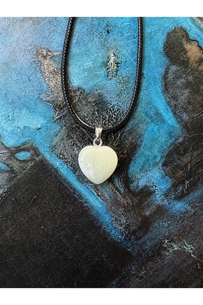 LAİKA Green Glass Heart Necklace