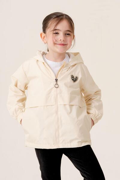 ASYAKİDS CLUB Girl's Hooded Pocket Lined Seasonal Raincoat