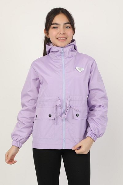 ASYAKİDS CLUB Girl's Hooded Seasonal Raincoat with Pockets and Lined Pockets