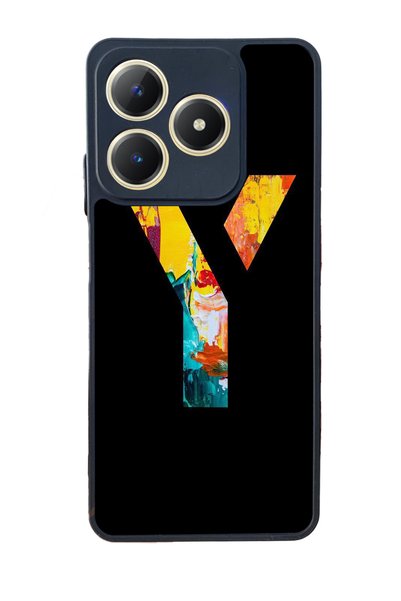 realme C61 Matte Compatible Black Case – Soft Silicone, Protective, Shock Abs...