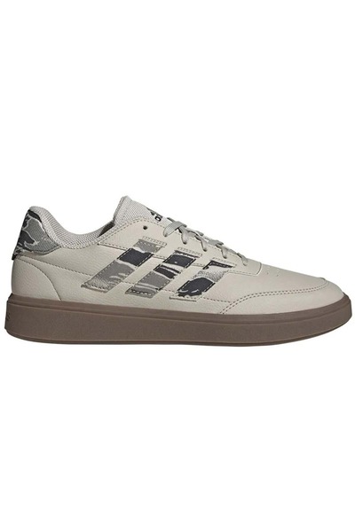 adidas Courtblock JI4718 Erkek Spor Ayakkabı BEJ