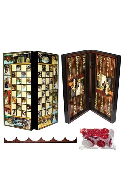 Belle Fusion Special Designed Ottoman Backgammon
