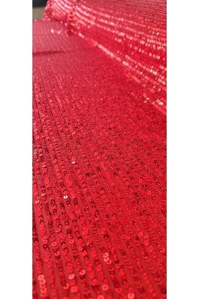 River Fabrics Sequined Red