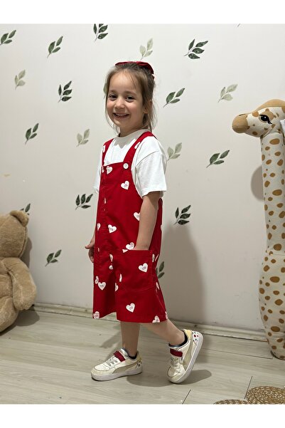 İpek Baby Kırmızı salopet