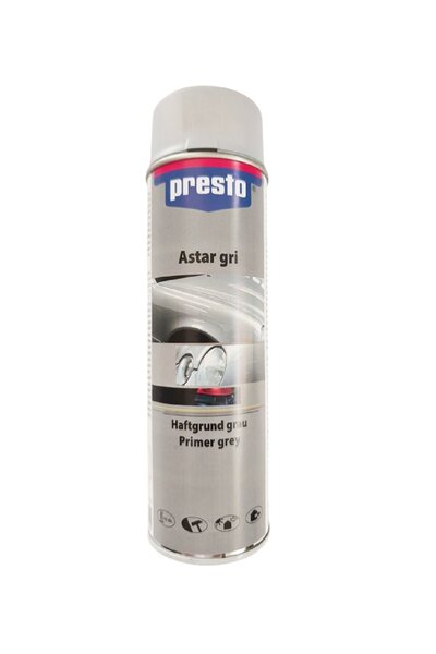 Presto 1k Sprey Akrilik Metal Yüzey Astarı Gri 500 Ml.