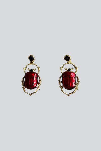 stravis Big Beetle Earrings