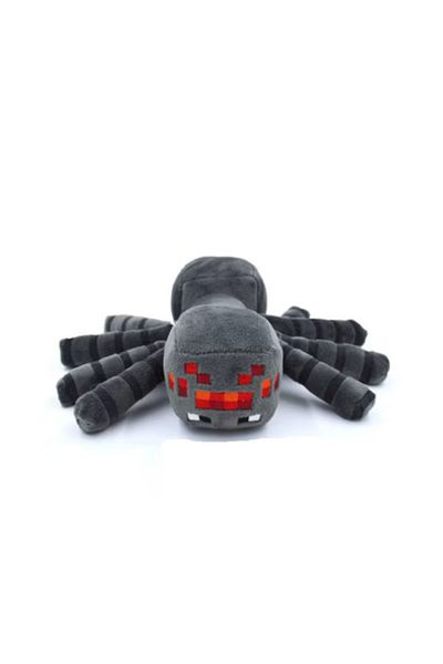 ve Plush Minecraft spider toy, VeliumCraft, 16 cm, fluffy, for children, black