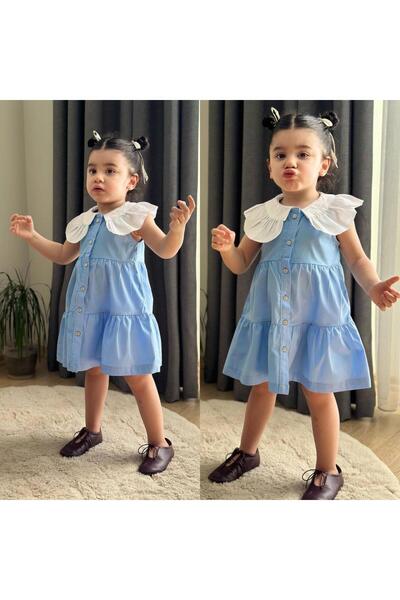 KOKOŞ BEBEK Сукня для дівчинки з коміром-стійкою | Вік: 2-8 років