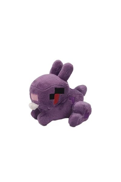 ve Plush Minecraft bunny toy, VeliumCraft 16 cm, fluffy, for children, purple