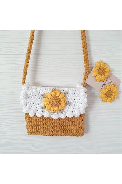 AFRALYAHOME Cherry Children's Bag / Knitted Children's Bag / Pink Cute Children's Bag / 2 Buckles Included