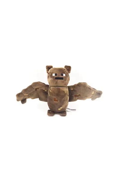 ve Plush toy bat, Minecraft 18 cm, fluffy, for children, brown