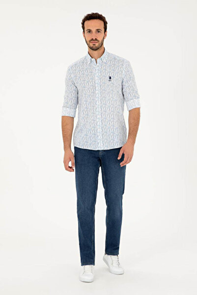 U.S. Polo Assn. SUA Polo Assn. Cămașă pentru bărbați Declan albastru deschis 1831175