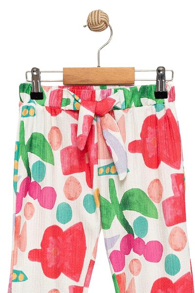 Divonette Girl's Patterned Comfortable Pants-Children's Clothing