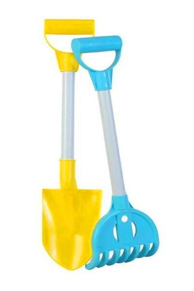 a v d a Rake Shovel Set Garden Beach and Sea Toy