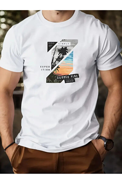 AEMİ Unisex leto Oversize kroj okrugla kragna T-shirt