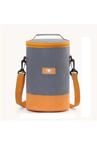 Enjoy 6.6L Insulated Lunch Box Multi-Purpose4Travel&Students with Shoulder Strap4Hanging&Carrying Handle