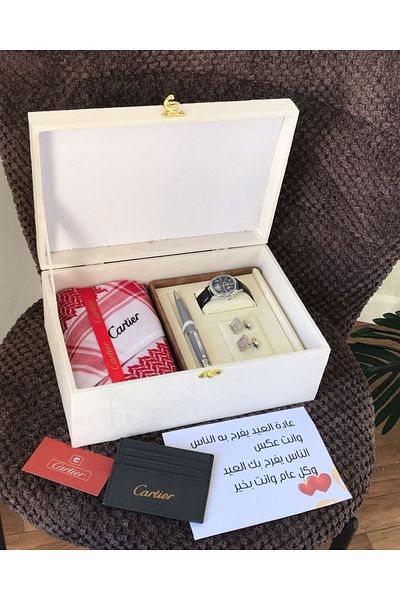 Cartier Cartier men's set consisting of a shemagh, a bag, a watch, a cufflinks, and a pen
