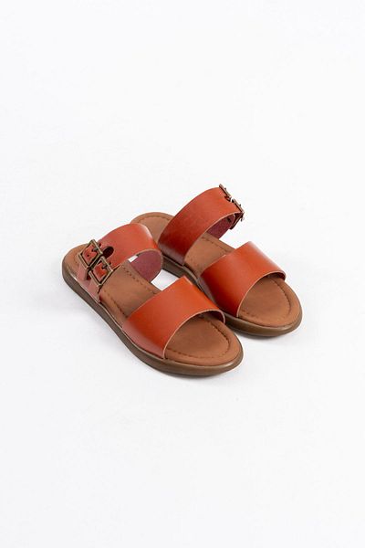 EMOYRA Papuci din piele naturală Kares Tile