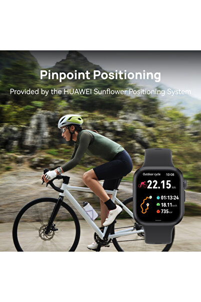 Huawei ساعة ذكية WATCH FIT4، شاشة 1.82 بوصة، أكثر من 100 وضع رياضي، عمر بطارية يصل إلى 10 أيام، أسود