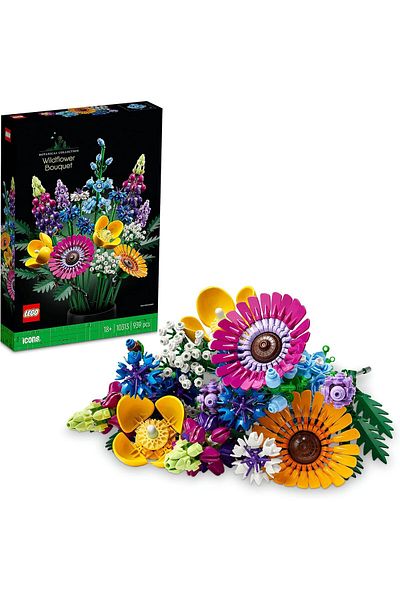 LEGO ®   مجموعة البناء الإبداعية بوتانيكالز وايلد فلاور بوكس ​​10313 للبالغين (939 قطعة)