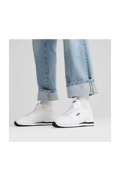 Puma St Runner V4 L - Bílé a černé boty Puma