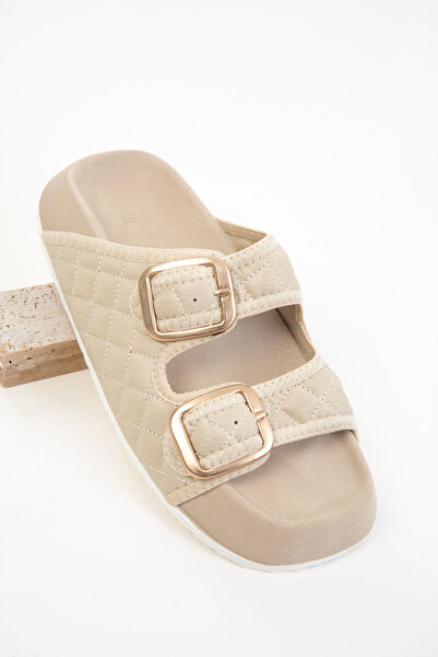 SOHO Beige Women's Slippers 20634