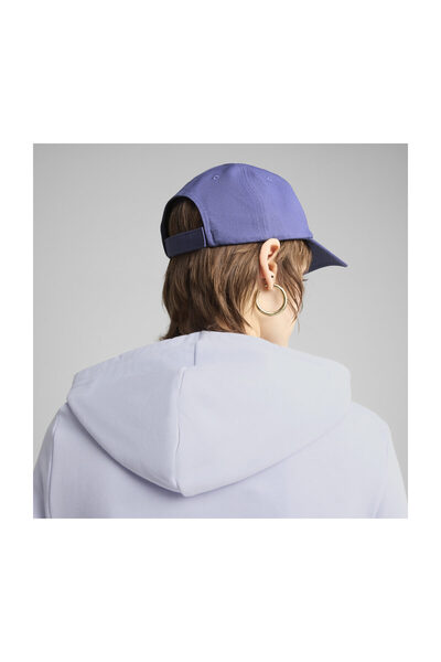 Puma Męska fioletowa czapka z nadrukowanym logo