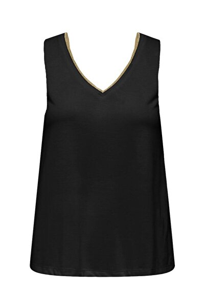 JDY JDYDALILA S/L LUREX V-NECK TOP JRS DIA