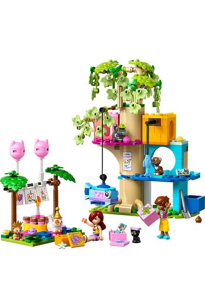LEGO ®   Friends Cat Birthday Party and Tree House 42666 - 6+ Creative Toy Construction Set (321 Pieces)