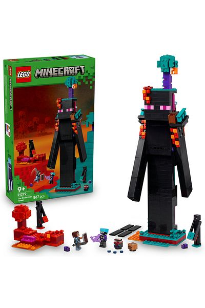LEGO ®   Minecraft ®   Enderman Tower 21279 - 9+ Video Game Themed Creative Toy Construction Set (867Pr)