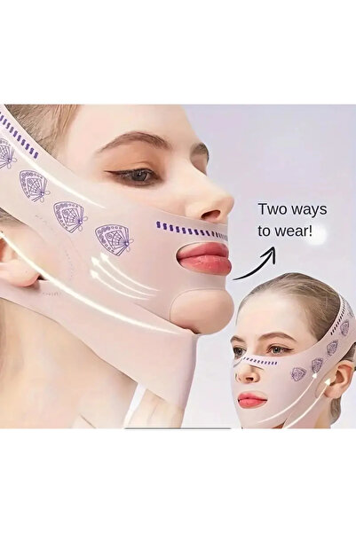 BBS Yüz ve Çene Germe Sıkılaştırma Cilt Sıkılaştırma Çift Çene Azaltma Bandajı