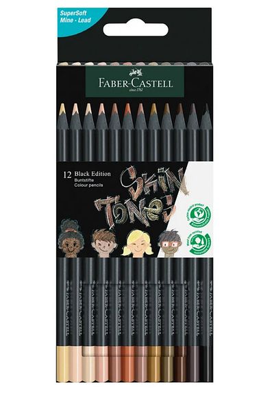 Faber Castell 12 Pack Skin Tones Edition Crayons