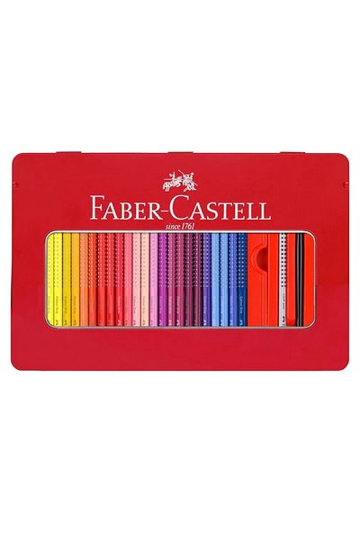 Faber Castell Colored Pencils 48 Colors Metal Box Grip 2001 Faber-Castell