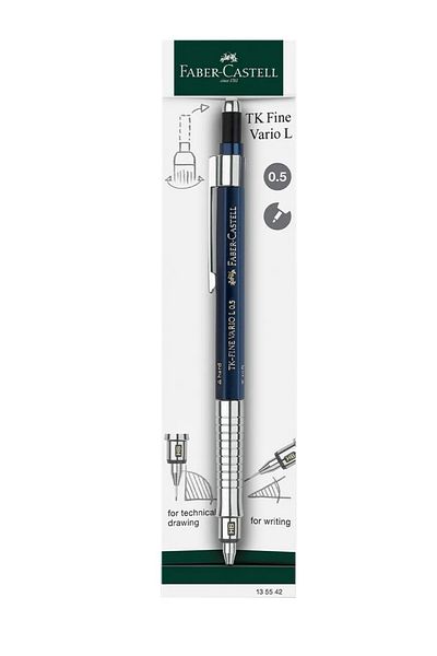 Faber Castell قلم رصاص ميكانيكي Tk Fine Vario Lux 0.5 نيلي قابل للتعديل