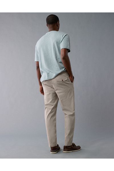 AMERICAN EAGLE Ae flex linen-blend pull-on athletic fit easy pant
