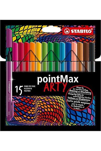 Stabilo - pointMax Arty - Keçe Uçlu Kalem - 15'li Set - Çeşitli Renkler