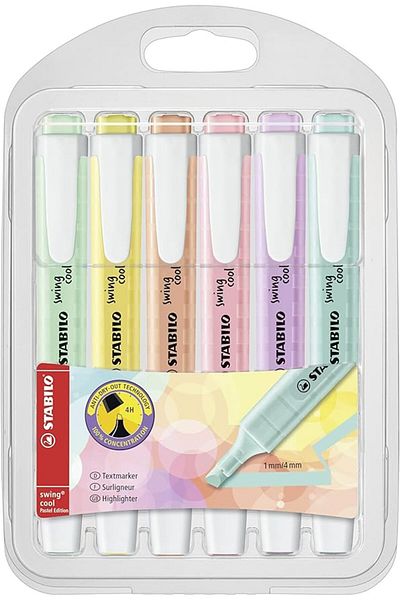 Stabilo Swing Cool Highlighter 6 Pack