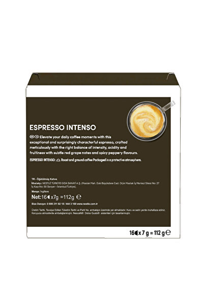 Nescafe Dolce Gusto Coffee Espresso Intenso 16 Kapsül X 3 Adet