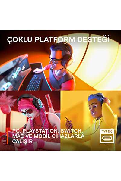 SteelSeries Arctis Nova 3 Mikrofonlu Siyah Kablolu Gaming (OYUNCU) Kulaklık
