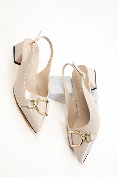 SOHO Bej Rugan Kadın Klasik Topuklu Ayakkabı 20643