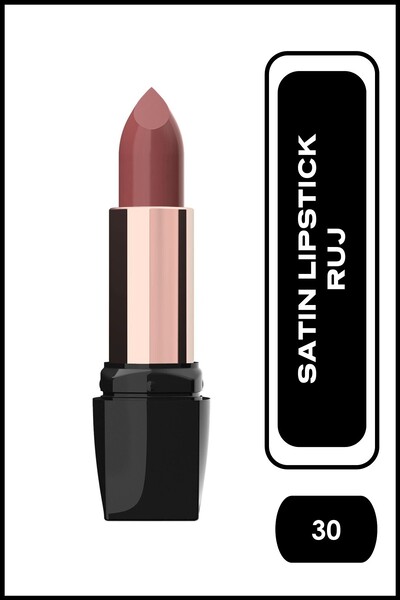 Golden Rose Satin Lipstick No: 30 - Satensi Bitişli Nemlendirici Etkili Ruj