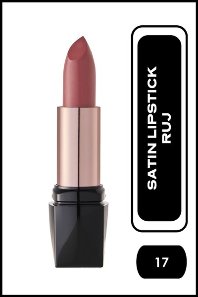 Golden Rose Satin Lipstick No: 17 - Satensi Bitişli Nemlendirici Etkili Ruj