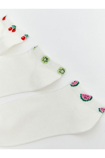 LC Waikiki Printed Women's Booties Socks 5-Pack